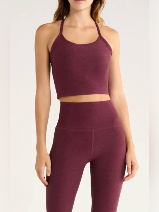 Beyond Yoga Tops - Beyond Yoga NEW Size M Space Dye Slim Racerback Crop Tank MSRP $68